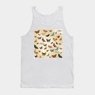 Vintage Butterfly Pattern Tank Top